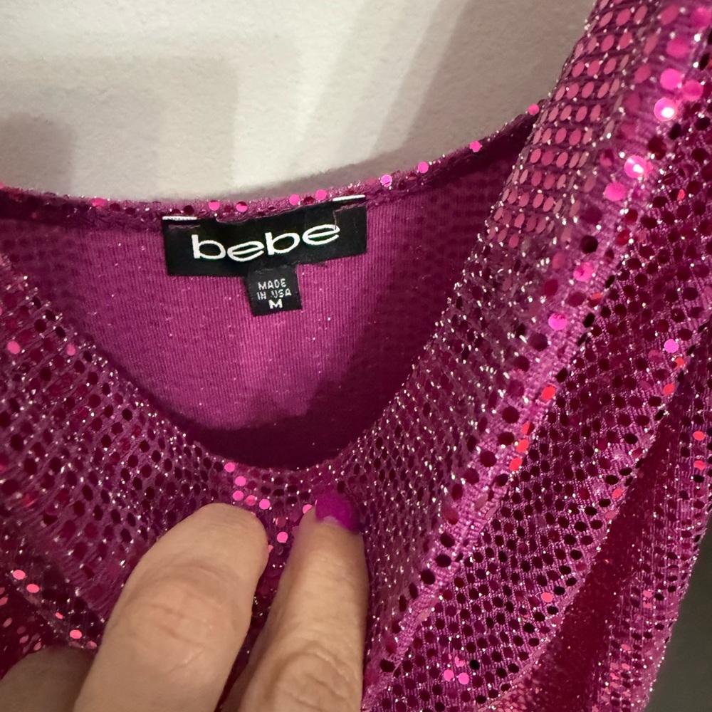 Sparkling Pink Sequin Dress - Picture 3 of 9